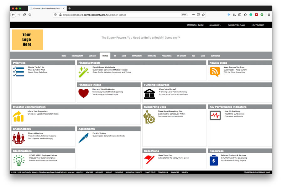 small business startup financial model funding software template dashboard