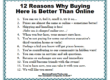 12 Reasons to Buy Here Vs. Online