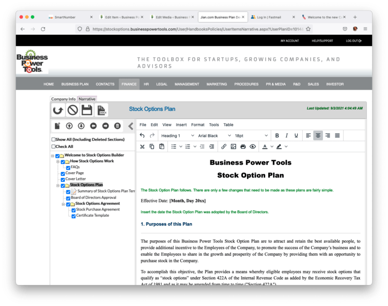 Free rsu stock options units plan template